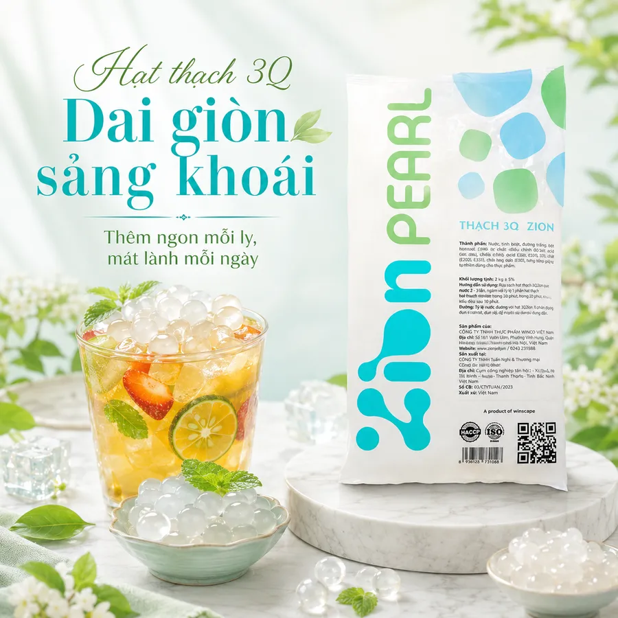 Thạch trân châu trắng 3Q Zion